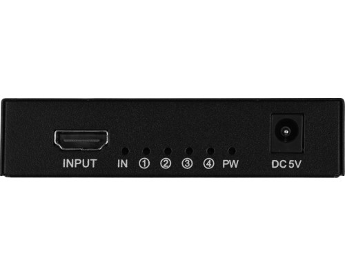 Сплиттер аудио-видео Premier 5-872-4 HDMI (f)/4xHDMI (f) черный