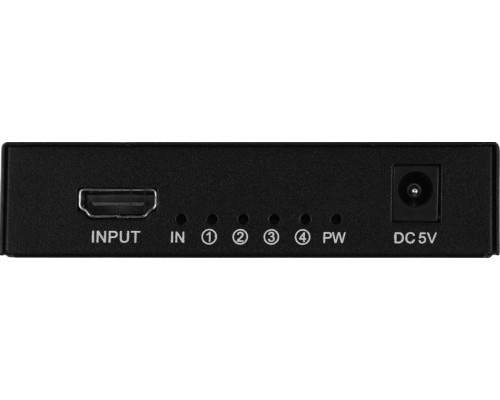Сплиттер аудио-видео Premier 5-872-4 HDMI (f)/4xHDMI (f) черный