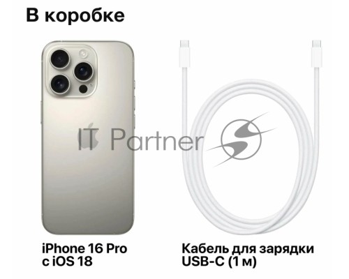 Смартфон Apple iPhone 16 Pro, 8/128Gb, титан