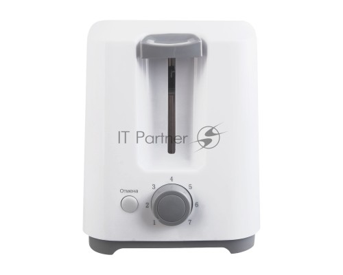Тостер Willmark WTS-9218Р (800 Вт.,7 степ.обжар.,2 отдела,поддон для крошек, центр. тостов, белый)