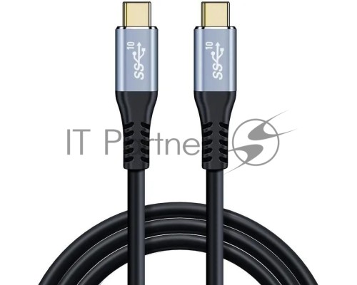 Кабель Premier PD100W/USB 3.1Gen2/4K PCG5916-2.0 USB Type-C (m)-USB Type-C (m) 2м черный