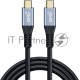 Кабель Premier PD100W/USB 3.1Gen2/4K PCG5916-2.0 USB Type-C (m)-USB Type-C (m) 2м черный