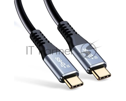 Кабель Premier PD100W/USB 3.1Gen2/4K PCG5916-2.0 USB Type-C (m)-USB Type-C (m) 2м черный