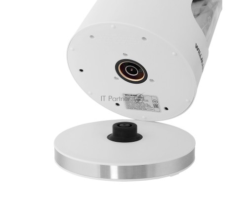 Чайник эл. Willmark WEK-1725W (1.7л, пов. на 360град., LED-подсв.,двустенный корпус,2200Вт,белый)