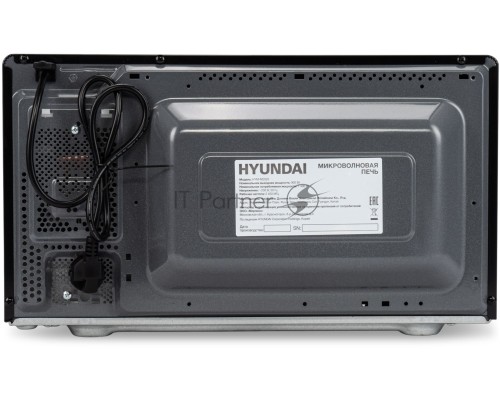 Микроволновая печь Hyundai HYM-M2025 черный/серебристый, 25 л, 900 Вт, переключатели - поворотный механизм