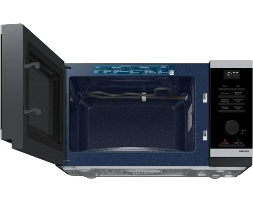 Микроволновая печь Samsung MG23DG4524ATBW нержавеющая сталь/черный 23л. 800Вт переключатели - поворотный механизм