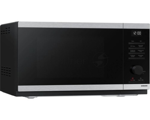 Микроволновая печь Samsung MG23DG4524ATBW нержавеющая сталь/черный 23л. 800Вт переключатели - поворотный механизм