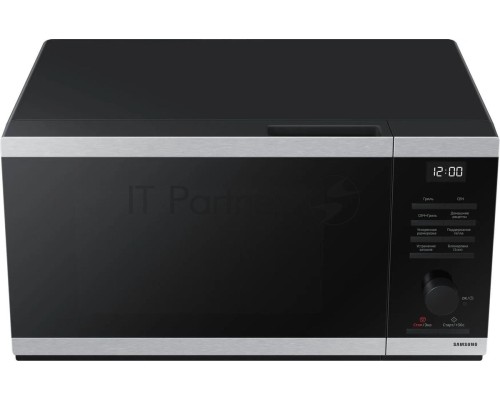 Микроволновая печь Samsung MG23DG4524ATBW нержавеющая сталь/черный 23л. 800Вт переключатели - поворотный механизм