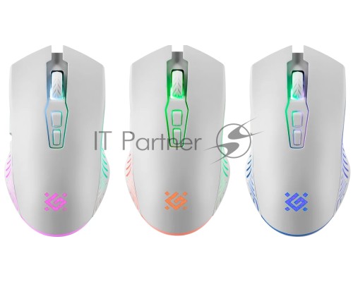 Мышь беспроводная Defender Pandora GM-502 белый, 3200 dpi, радиоканал, USB, кнопки - 7