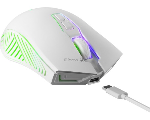 Мышь беспроводная Defender Pandora GM-502 белый, 3200 dpi, радиоканал, USB, кнопки - 7