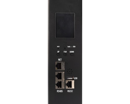 Блок распределения питания Powercom PDU-32AVMS24-18C3-6C9-3P верт.размещ. 18xC13 6xC19 с сетевым мониторингом 3x32A EN 60309 2м