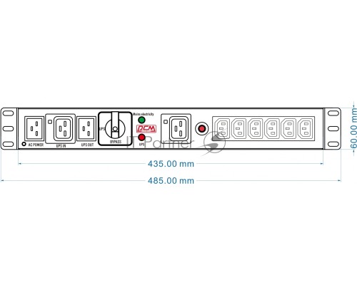 Байпас Powercom MBS1607-1C19-6C13