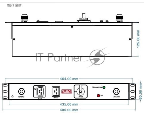 Байпас Powercom MBSW16HW