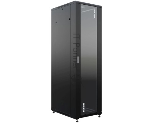Шкаф серверный NTSS Премиум (NTSS-R42U6080GS-BL) напольный 42U 600x800мм пер.дв.стекл металл 900кг черный 710мм 99кг 1987мм IP20 сталь