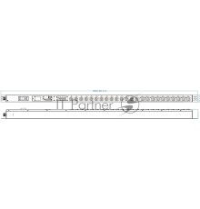 Блок распределения питания Powercom PDU-32AVMS24-14C3-10C9-1P