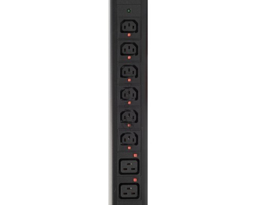 Блок распределения питания Powercom PDU-32AV24-18C3-6C9-3P верт.размещ. 18xC13 6xC19 3x32A IEC 60309 2м