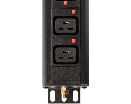 Блок распределения питания Powercom PDU-32AV24-18C3-6C9-3P верт.размещ. 18xC13 6xC19 3x32A IEC 60309 2м