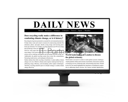 Мониторы Benq GW2490E 23.8'', 1920x1080, IPS,  100Hz, 20M:1, 250cd, 5ms, 2*HDMI, DP, Speakers, Flicker-free;Low Blue Light, 3Y, Black