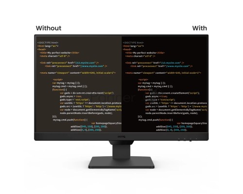 Мониторы Benq GW2490E 23.8'', 1920x1080, IPS,  100Hz, 20M:1, 250cd, 5ms, 2*HDMI, DP, Speakers, Flicker-free;Low Blue Light, 3Y, Black