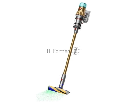 Пылесос вертикальный Dyson SV46 V12 Detect Slim Absolute золотистый/серебристый, питание от аккумулятора, 150 Вт, уборка сухая, пылесборник 0.35 л, работа от АКБ max 60 мин