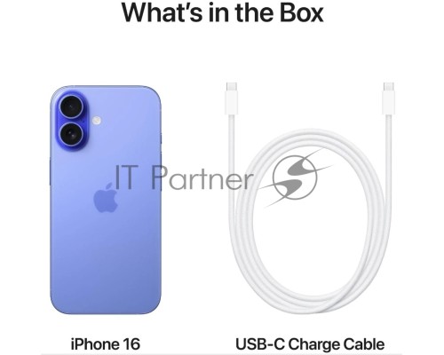 Смартфон Apple iPhone 16, 8/256Gb, ультрамарин
