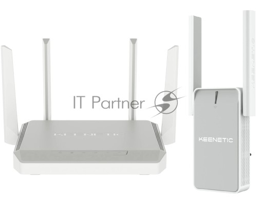 Роутер беспроводной Keenetic Peak (KN-2710 + KN-3311) AC2600 10/100/1000BASE-TX/SFP/4g ready серый