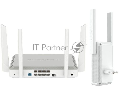 Роутер беспроводной Keenetic Peak (KN-2710 + KN-3311) AC2600 10/100/1000BASE-TX/SFP/4g ready серый