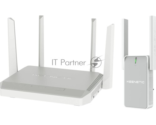 Роутер беспроводной Keenetic Peak (KN-2710 + KN-3311) AC2600 10/100/1000BASE-TX/SFP/4g ready серый