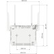 Роутер беспроводной Keenetic Peak (KN-2710 + KN-3311X2) AC2600 10/100/1000BASE-TX/SFP/4g ready серый