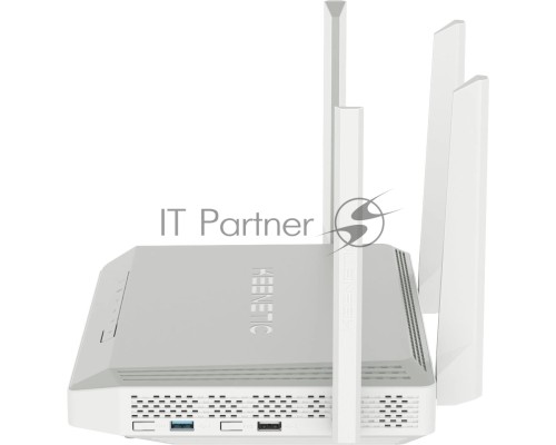 Роутер беспроводной Keenetic Peak (KN-2710 + KN-3311X2) AC2600 10/100/1000BASE-TX/SFP/4g ready серый