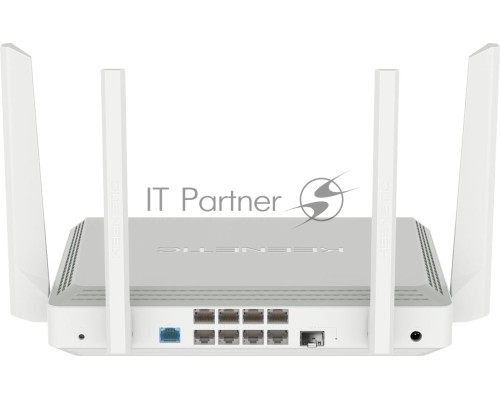 Роутер беспроводной Keenetic Peak (KN-2710 + KN-3311X2) AC2600 10/100/1000BASE-TX/SFP/4g ready серый