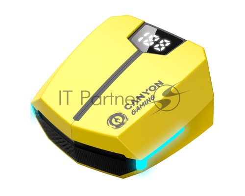 Наушники игровые CANYON headset Doublebee GTWS-2 Gaming Yellow