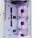 Компьютерный корпус BaseTech eXtreme GFX-03, Без БП, ATX, белый, 4xICE BLUE FAN, 2xUSB2, 1xUSB3, бок: закалённое стекло (BT-GFX-03W-MESH-4F-IB)