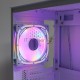 Компьютерный корпус BaseTech eXtreme GFX-03, Без БП, ATX, белый, 4xRGB FAN, 2xUSB2, 1xUSB3, бок: закалённое стекло