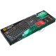 Клавиатура CANYON keyboard Deimos GK-4 Rainbow EN/RU Wired Black