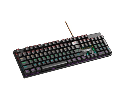 Клавиатура CANYON keyboard Deimos GK-4 Rainbow EN/RU Wired Black