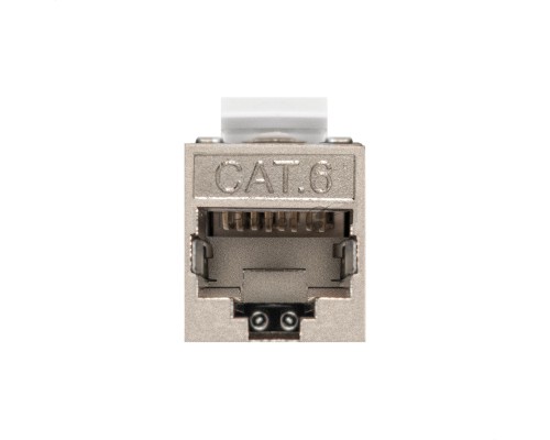Модуль-вставка Keystone Jack RJ-45 ExeGate KJ-8P8C-SH-C6-180-TL (Кат.6, экранированная, 180 градусов, IDC Toolless (без инструмента))
