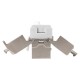 Модуль-вставка Keystone Jack RJ-45 ExeGate KJ-8P8C-SH-C6-180-TL (Кат.6, экранированная, 180 градусов, IDC Toolless (без инструмента))