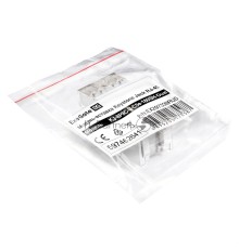 Модуль-вставка Keystone Jack RJ-45 ExeGate KJ-8P8C-U-C5e-180SH-Dual (Кат.5e, неэкранированная, 180 градусов, со шторками, IDC Krone/110)