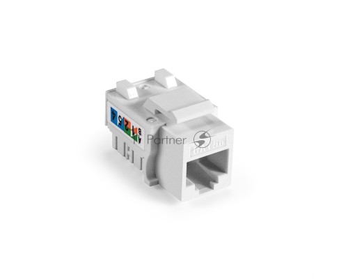 Модуль-вставка Keystone Jack RJ-45 ExeGate KJ-8P8C-U-C5e-90-110 (Кат.5e, неэкранированная, 90 градусов, IDC 110)