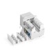 Модуль-вставка Keystone Jack RJ-45 ExeGate KJ-8P8C-U-C5e-90-110 (Кат.5e, неэкранированная, 90 градусов, IDC 110)
