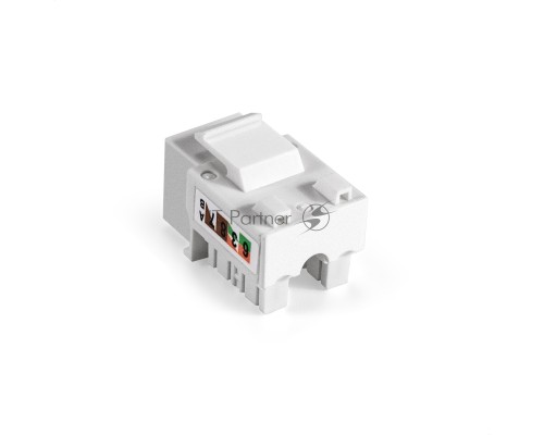 Модуль-вставка Keystone Jack RJ-45 ExeGate KJ-8P8C-U-C5e-90-110 (Кат.5e, неэкранированная, 90 градусов, IDC 110)