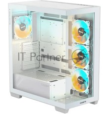 Компьютерный корпус Gigabyte GB-C500PI ST белый без БП ATX 3x120mm 6x140mm 2xUSB3.0 1xUSB3.1 audio bott PSU