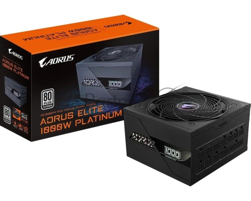 Блок питания Gigabyte ATX 1000W GP-AE1000PM PG5 Gen.5 80+ platinum (20+4pin) APFC 120mm fan 16xSATA Cab Manag RTL