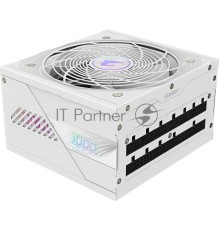 Блок питания Gigabyte ATX 1000W GP-AE1000PM PG5 ICE Gen.5 80+ platinum (20+4pin) APFC 120mm fan 16xSATA Cab Manag RTL