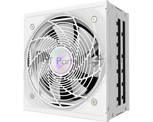 Блок питания Gigabyte ATX 1000W GP-AE1000PM PG5 ICE Gen.5 80+ platinum (20+4pin) APFC 120mm fan 16xSATA Cab Manag RTL