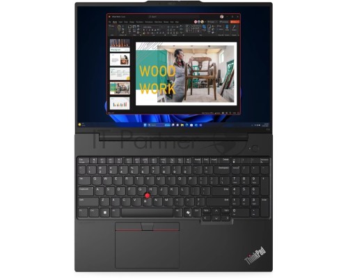Ноутбук Lenovo ThinkPad E16 Gen 2 Ultra 7 155H 32Gb SSD 1Tb Intel Arc Graphics 16 WUXGA IPS Cam 47Вт*ч No OS Черный 21MBS12U00