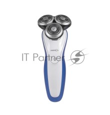 Бритва Centek CT-2152 (сер/бел/син) 5 ВТ, 3 плав. головки, аккумулятор+работа от сети