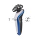 Бритва Centek CT-2152 (сер/бел/син) 5 ВТ, 3 плав. головки, аккумулятор+работа от сети
