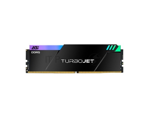 Оперативная память AGI 32GB DDR5 7600MHz OC UDIMM CL36, kit 16gb*2, HEATSINK- Turbojet+RGB lightbar